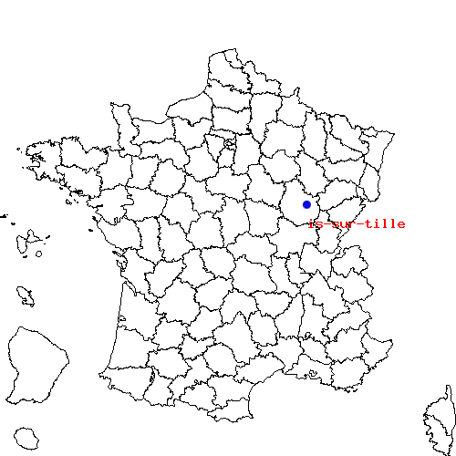 localisation sur le carte de is-sur-tille 
