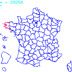 localisation sur le carte de Saint-Pol-de-Léon 29250