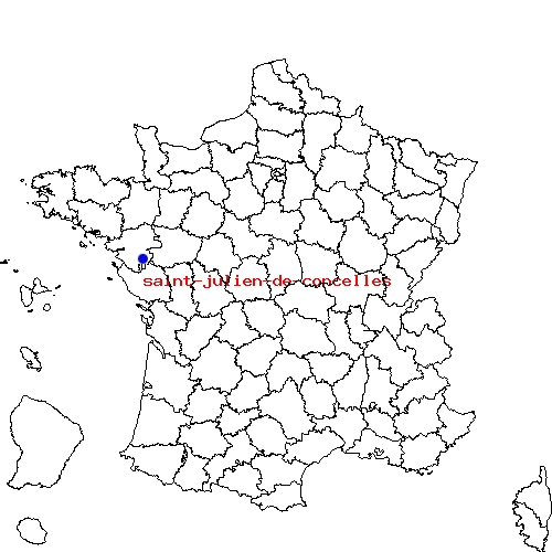 localisation sur le carte de saint-julien-de-concelles 