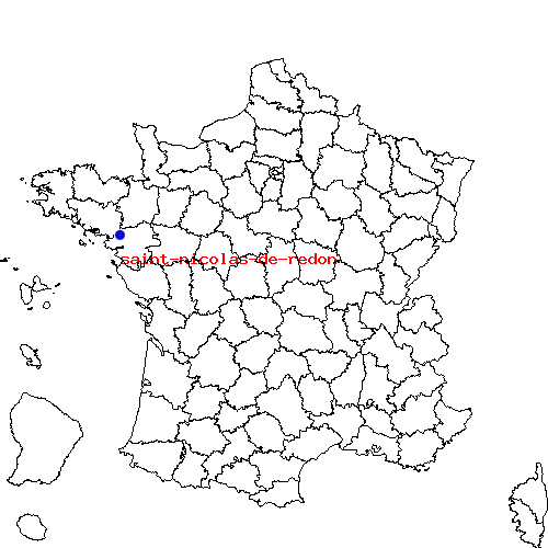 localisation sur le carte de saint-nicolas-de-redon 