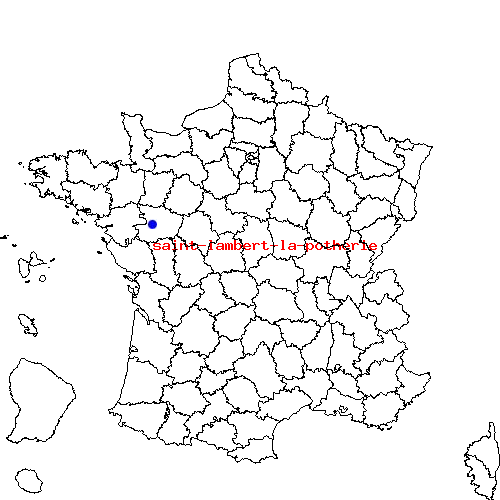 localisation sur le carte de saint-lambert-la-potherie 