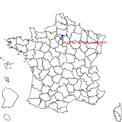 localisation sur le carte de avilly-saint-leonard 