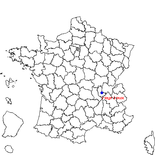 localisation sur le carte de reyrieux 