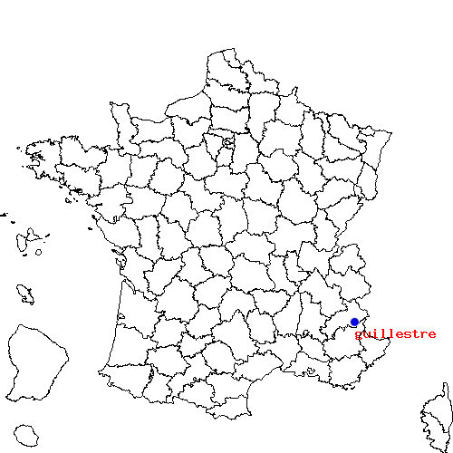 localisation sur le carte de guillestre 