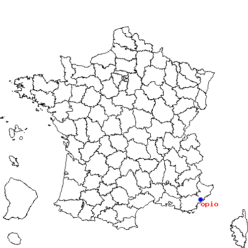 localisation sur le carte de opio 