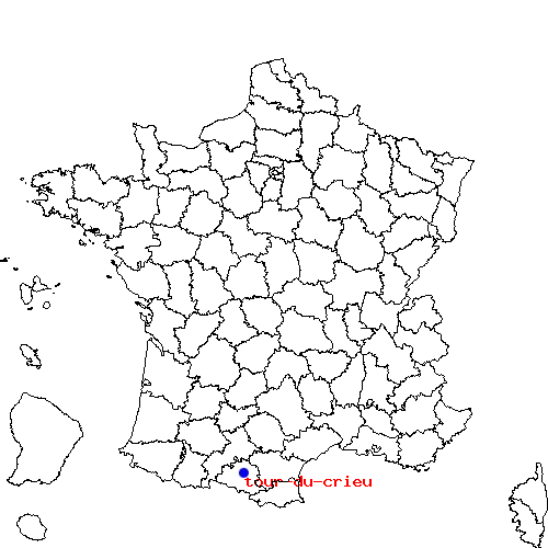 localisation sur le carte de tour-du-crieu 