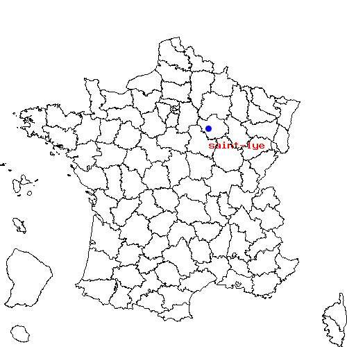 localisation sur le carte de saint-lye 