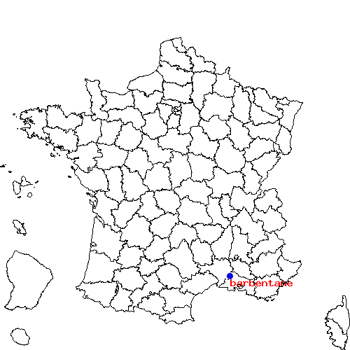 localisation sur le carte de barbentane 