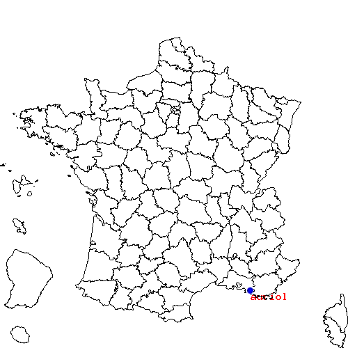 localisation sur le carte de auriol 