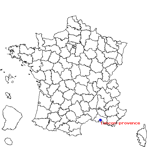 localisation sur le carte de lancon-provence 