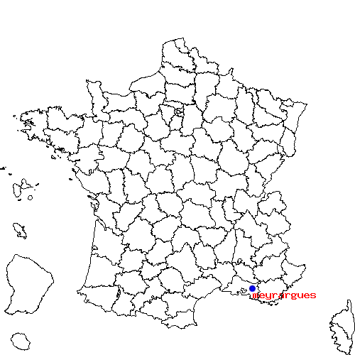 localisation sur le carte de meyrargues 