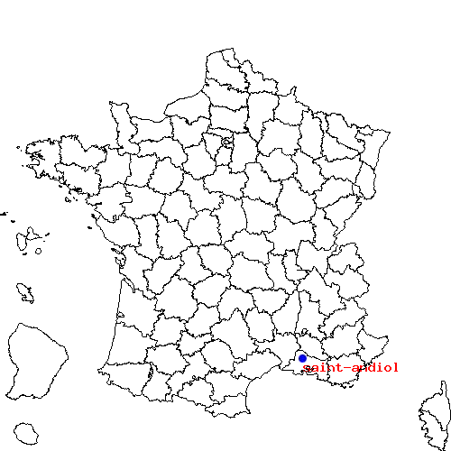 localisation sur le carte de saint-andiol 