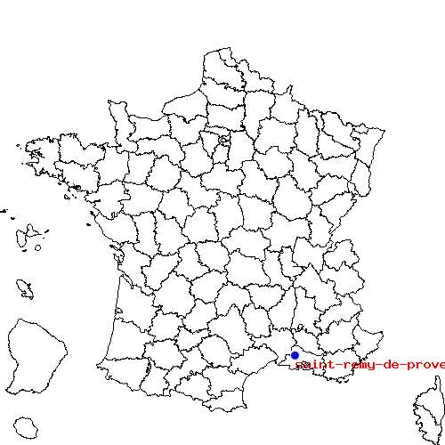 localisation sur le carte de saint-remy-de-provence 