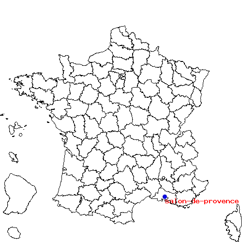 localisation sur le carte de salon-de-provence 