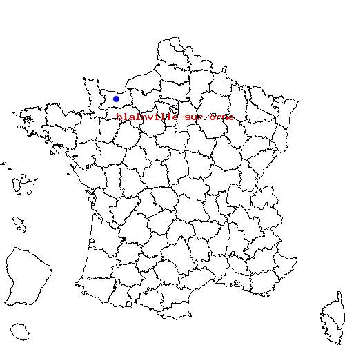 localisation sur le carte de blainville-sur-orne 