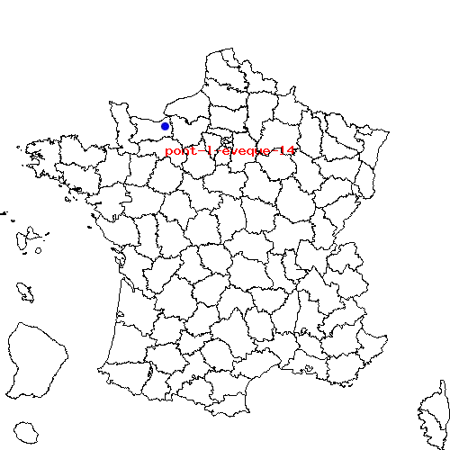 localisation sur le carte de pont-l-eveque-14 