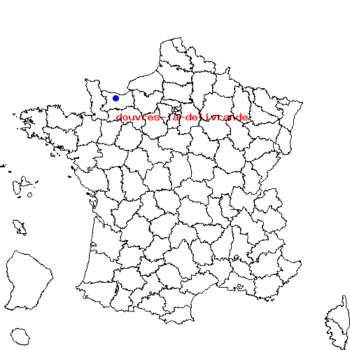 localisation sur le carte de douvres-la-delivrande 