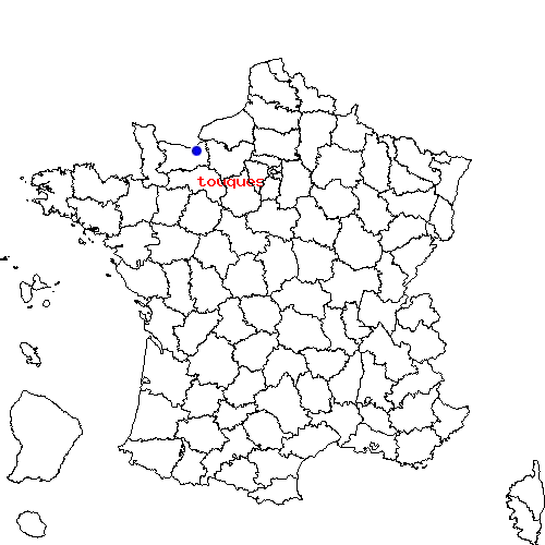 localisation sur le carte de touques 