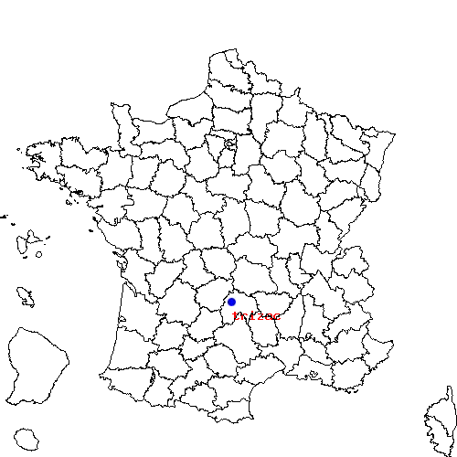 localisation sur le carte de trizac 