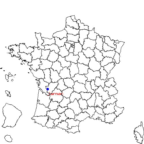 localisation sur le carte de jarnac 