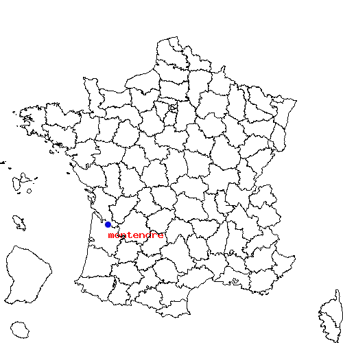 localisation sur le carte de montendre 