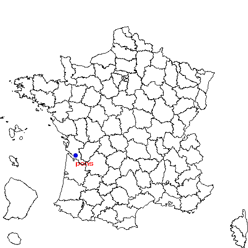 localisation sur le carte de pons 