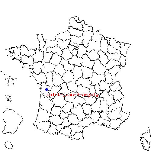 localisation sur le carte de saint-jean-d-angely 