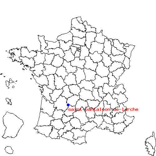 localisation sur le carte de saint-pantaleon-de-larche 