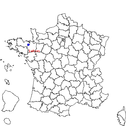 localisation sur le carte de lehon 