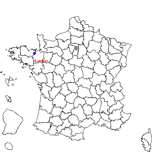 localisation sur le carte de taden 