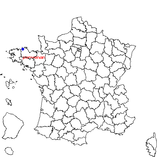 localisation sur le carte de penvenan 