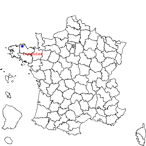 localisation sur le carte de treguier 