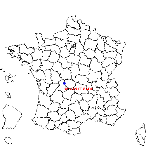 localisation sur le carte de souterraine 