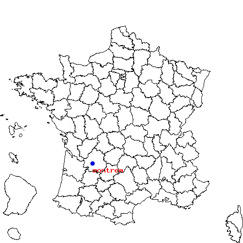 localisation sur le carte de montrem 