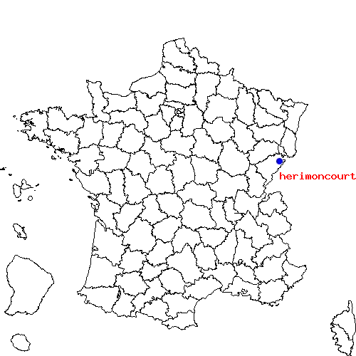 localisation sur le carte de herimoncourt 