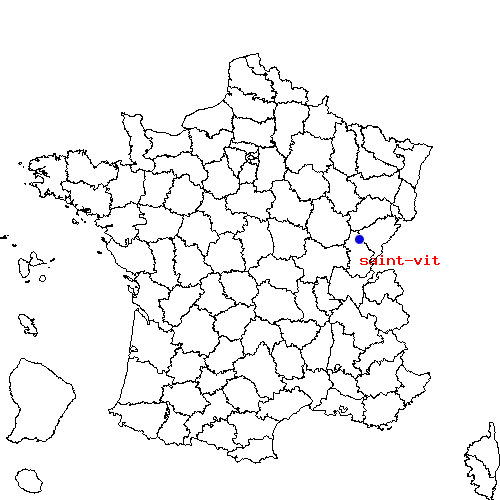 localisation sur le carte de saint-vit 