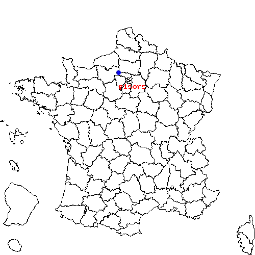 localisation sur le carte de gisors 