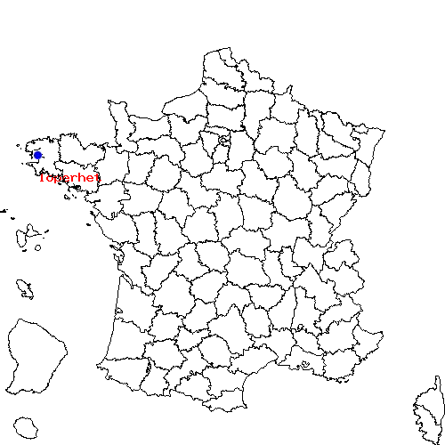 localisation sur le carte de loperhet 