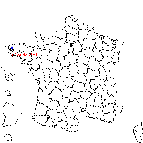 localisation sur le carte de ploudaniel 