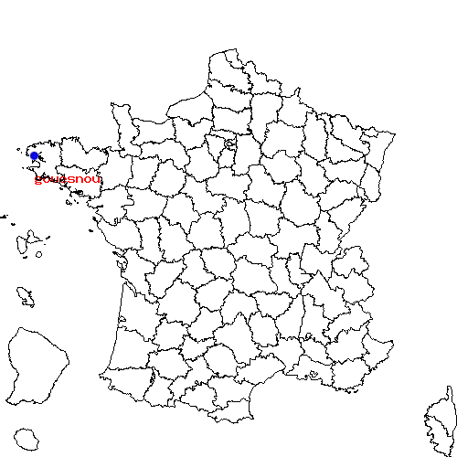 localisation sur le carte de gouesnou 