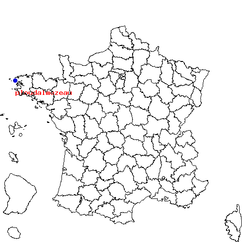 localisation sur le carte de ploudalmezeau 