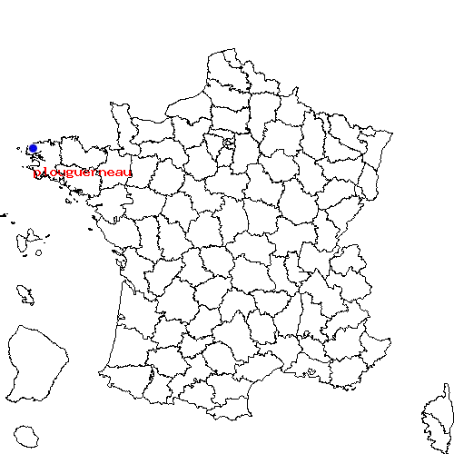 localisation sur le carte de plouguerneau 