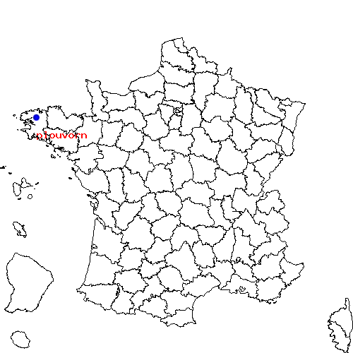 localisation sur le carte de plouvorn 