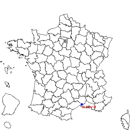 localisation sur le carte de aubord 