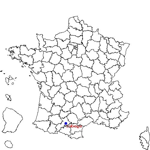 localisation sur le carte de labege 