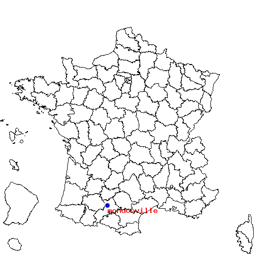 localisation sur le carte de mondonville 