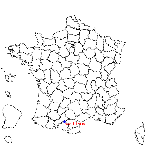 localisation sur le carte de nailloux 