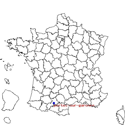 localisation sur le carte de portet-sur-garonne 