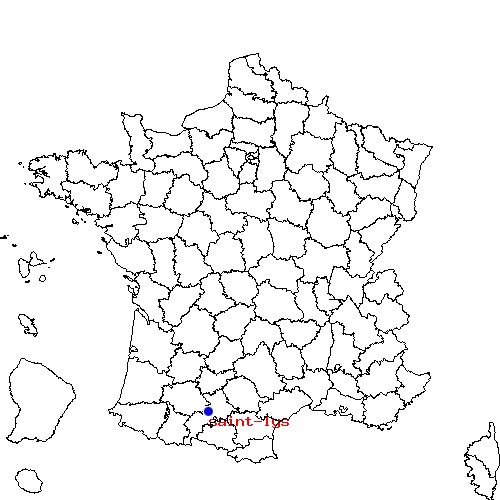 localisation sur le carte de saint-lys 