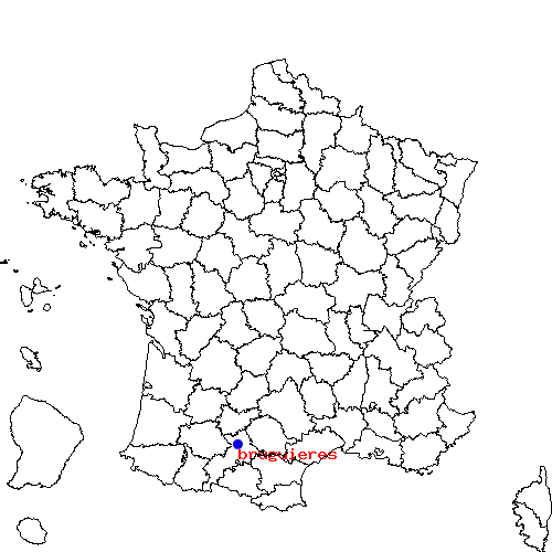 localisation sur le carte de bruguieres 